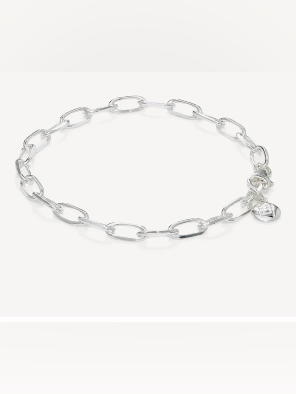LIKE NEW Hillberg & Berk PAPER CLIP CHAIN BRACELET